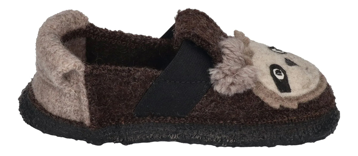 NANGA Kinder - Hausschuhe SHAGGY SLOTH - braun 80