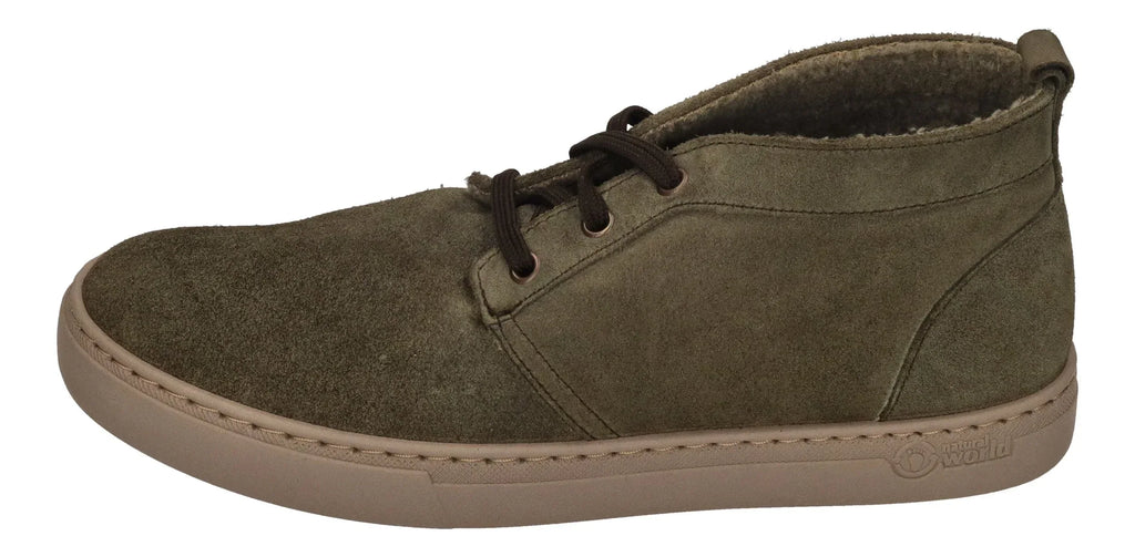 NATURAL WORLD warm gefütterte Chukka-Boots - SAFARI NEW 6722-978 forest