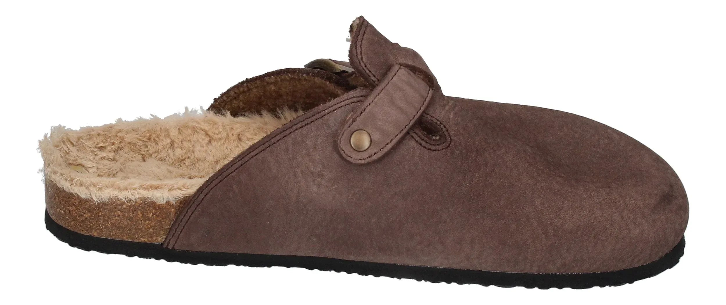 NATURAL WORLD Hausschuhe 7030 BIO SLIPPER WOOL marron