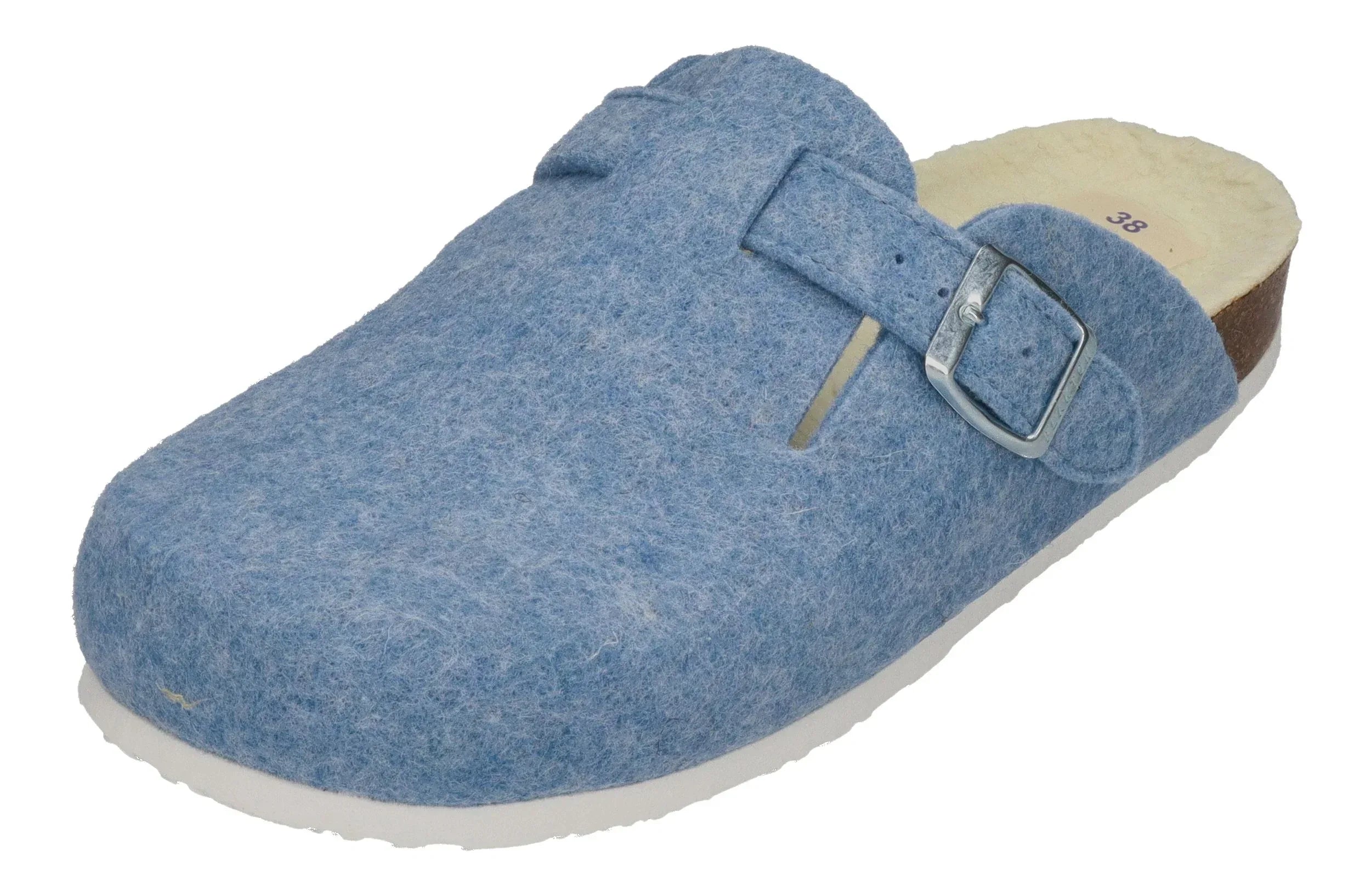 PLAKTON Damen Clogs BLOGG FIELTRO WOOL 181539 celeste 257