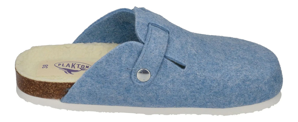 PLAKTON Damen Clogs BLOGG FIELTRO WOOL 181539 celeste 257