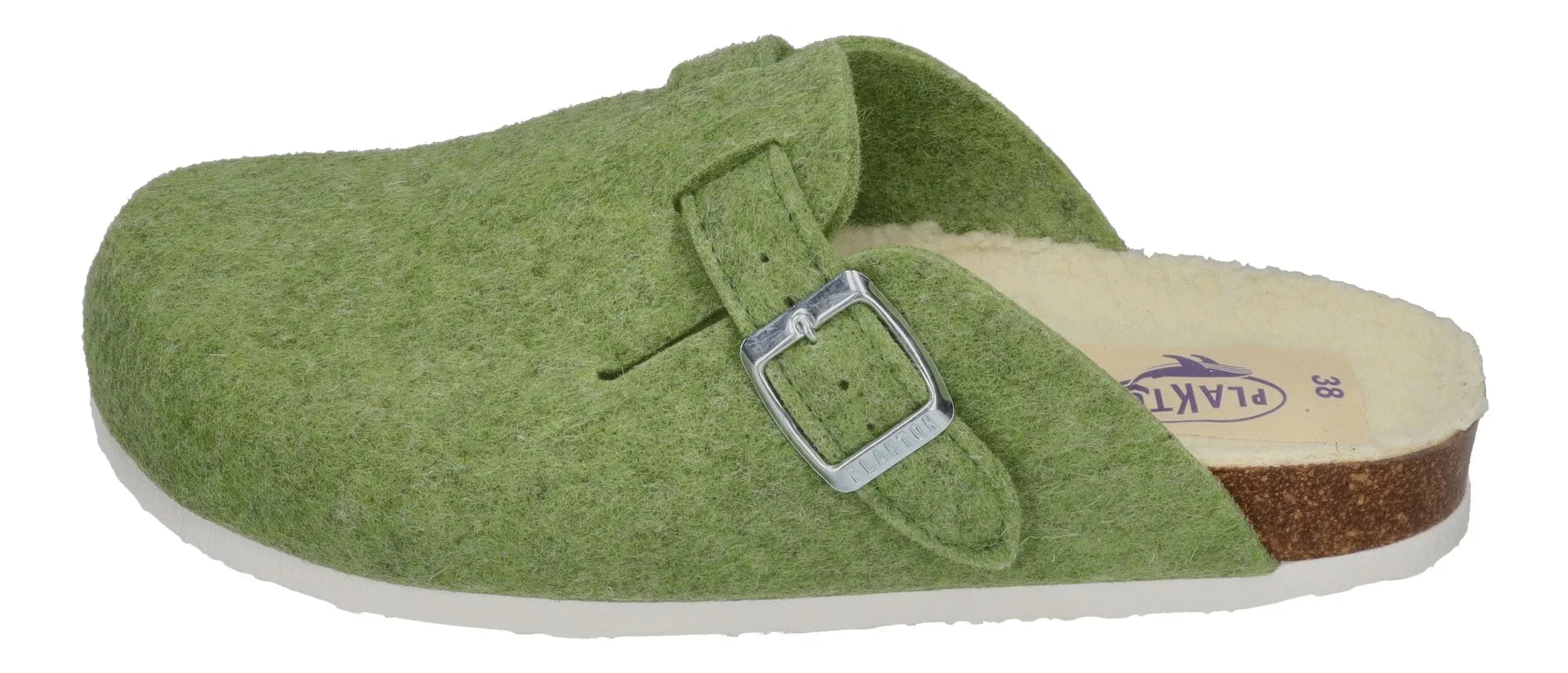 PLAKTON Damen Clogs BLOGG FIELTRO WOOL 181539 verde