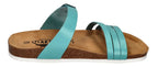 PLAKTON Damen Pantoletten BERTA 185862 aqua