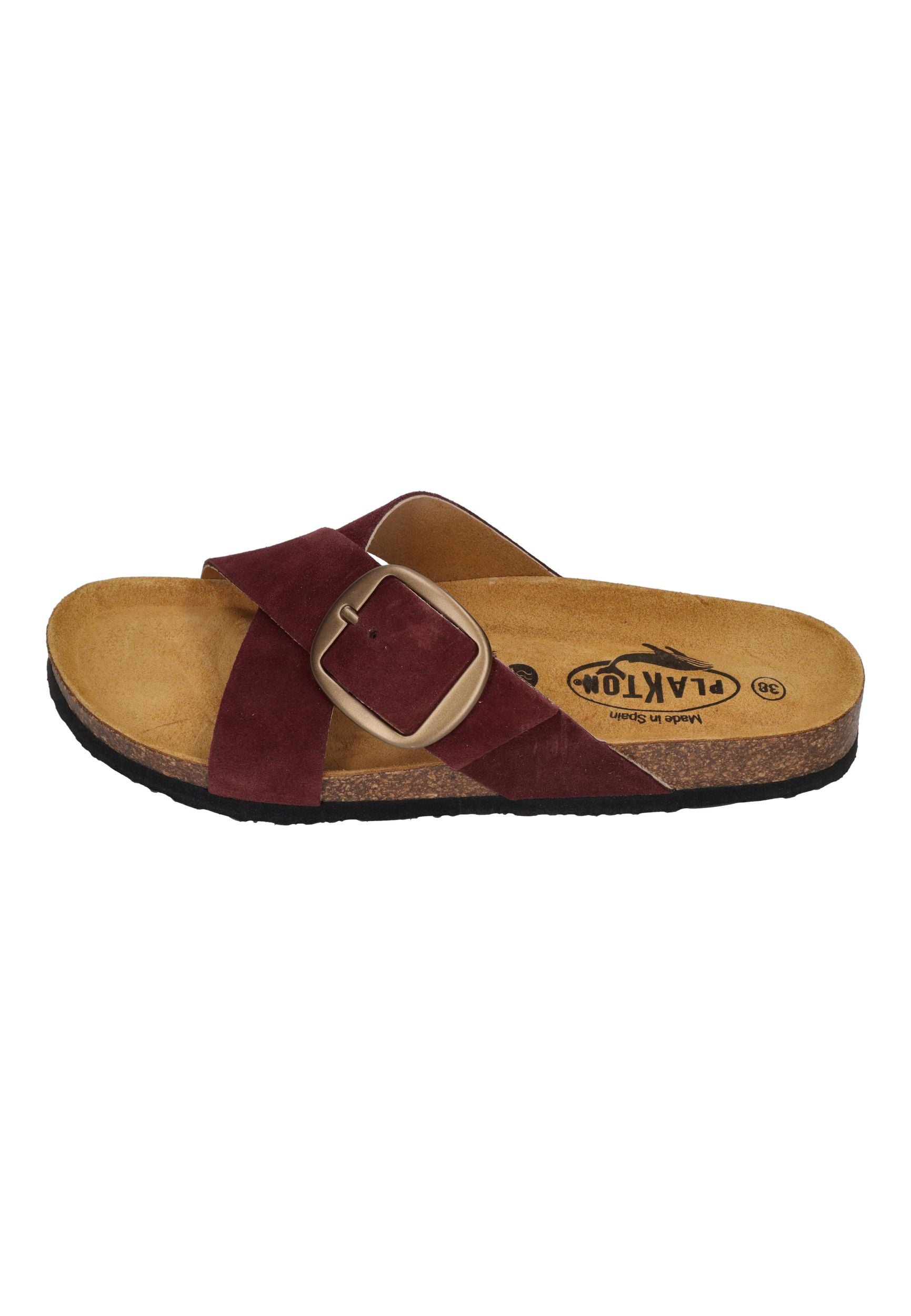 PLAKTON Damen Pantoletten BRAMMA 185690 granate