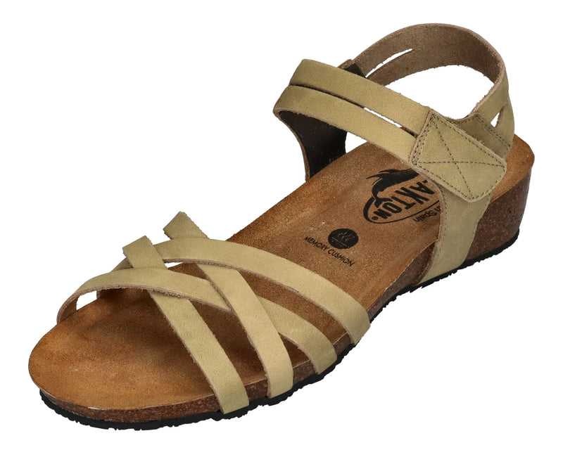 PLAKTON Damen Sandalen NORMANDIE 776098 nobuck 2 kiwi