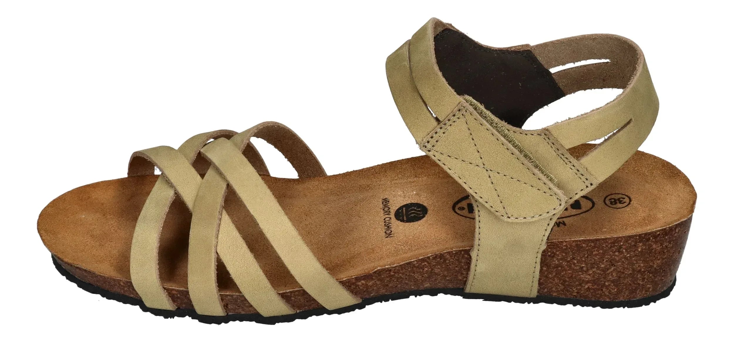 PLAKTON Damen Sandalen NORMANDIE 776098 nobuck 2 kiwi