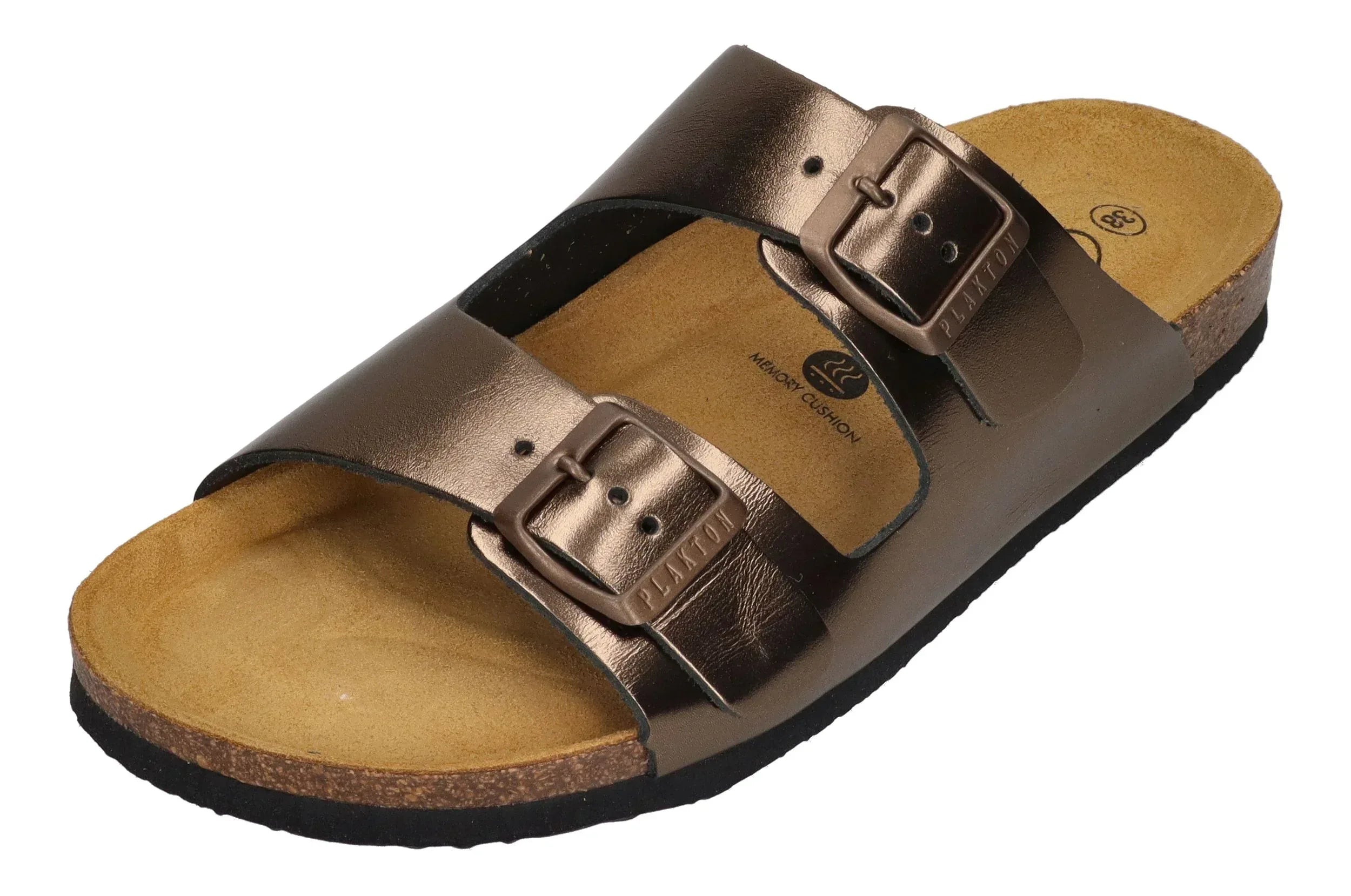PLAKTON Damen Pantoletten BETA 180010 bronce