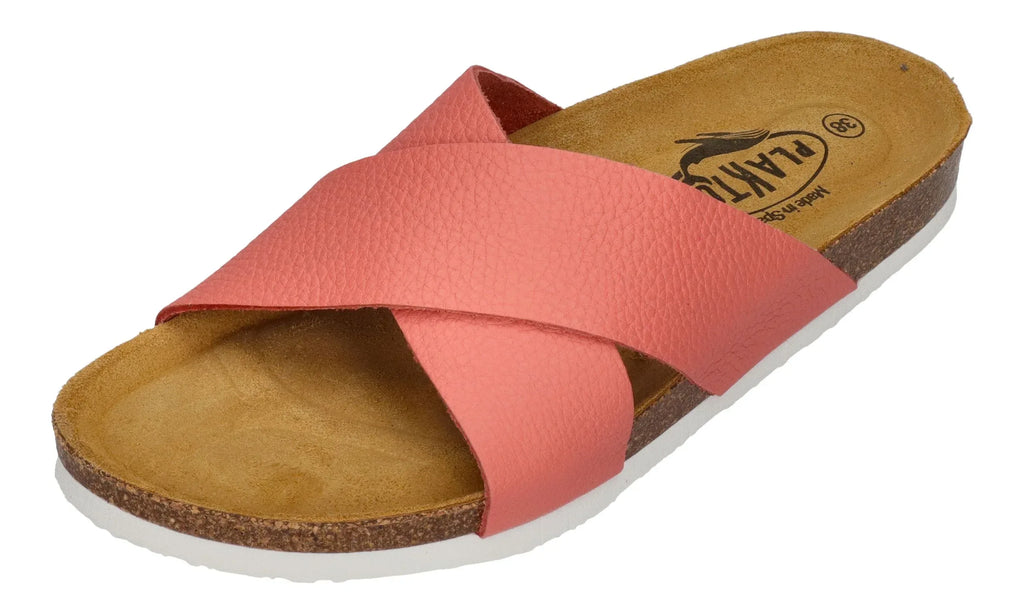PLAKTON Damen Pantoletten BIBI 181051 coral