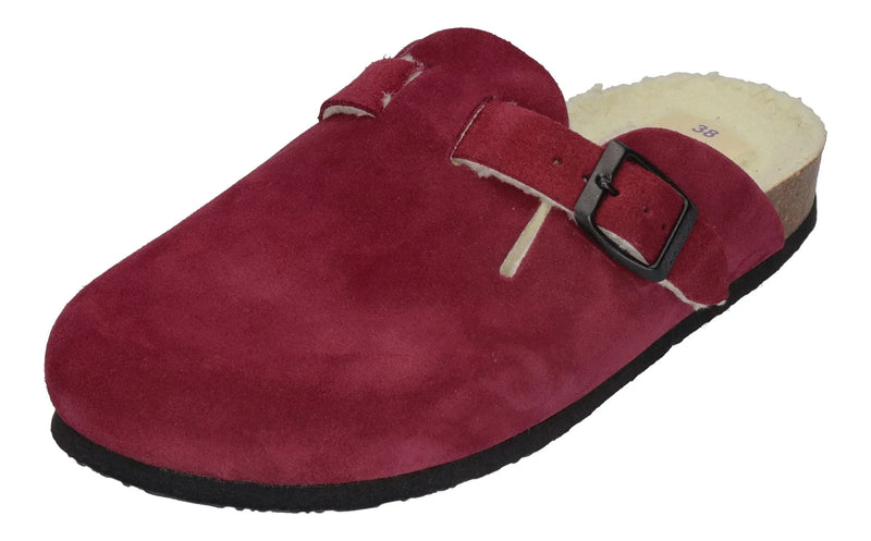 PLAKTON Damen Clogs BLOGG WOOL 181539 burdeos