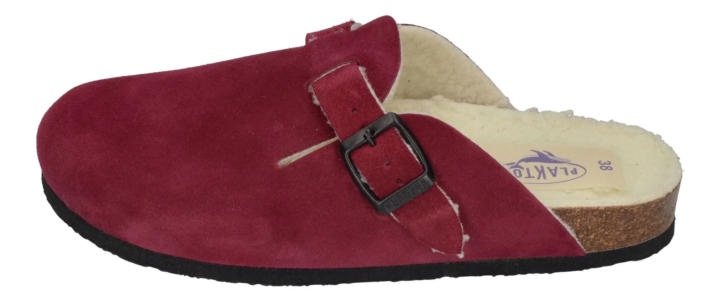 PLAKTON Damen Clogs BLOGG WOOL 181539 burdeos