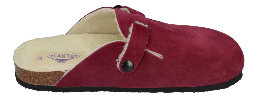 PLAKTON Damen Clogs BLOGG WOOL 181539 burdeos