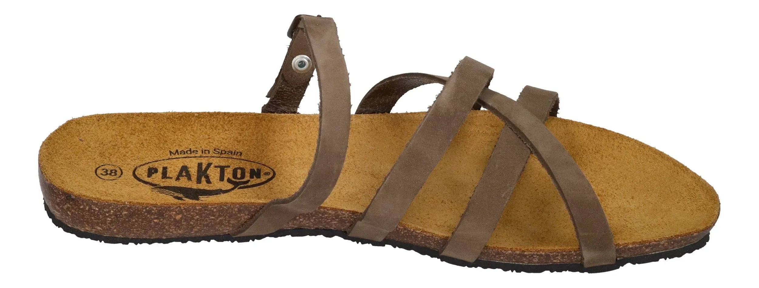PLAKTON Damen Pantoletten MAM AISHA 571025 kaki