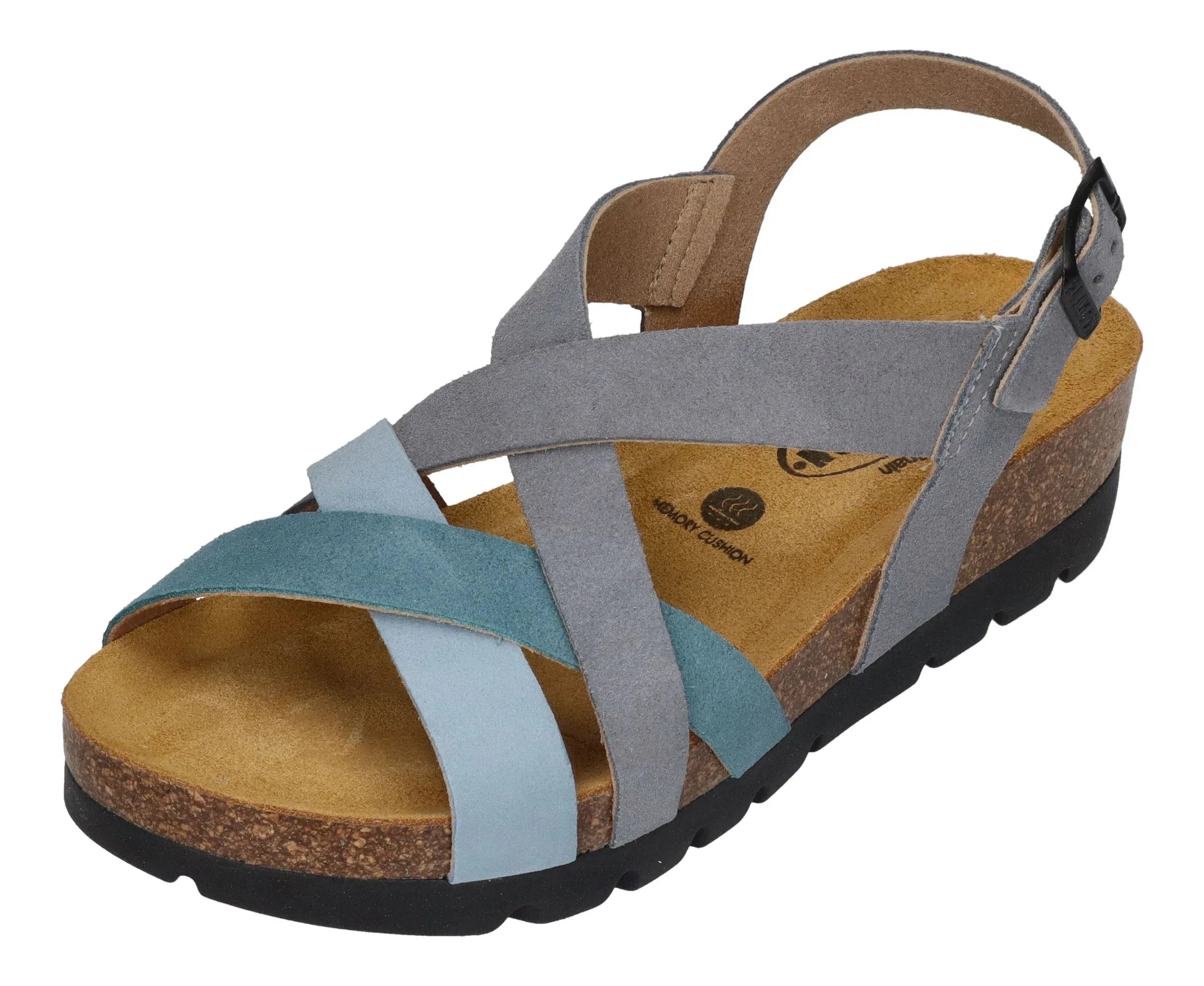 PLAKTON Damen Sandaletten COMPAS 355888 nube denim