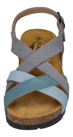 PLAKTON Damen Sandaletten COMPAS 355888 nube denim