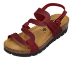 PLAKTON Damen Sandaletten CURVI 352005 rojo