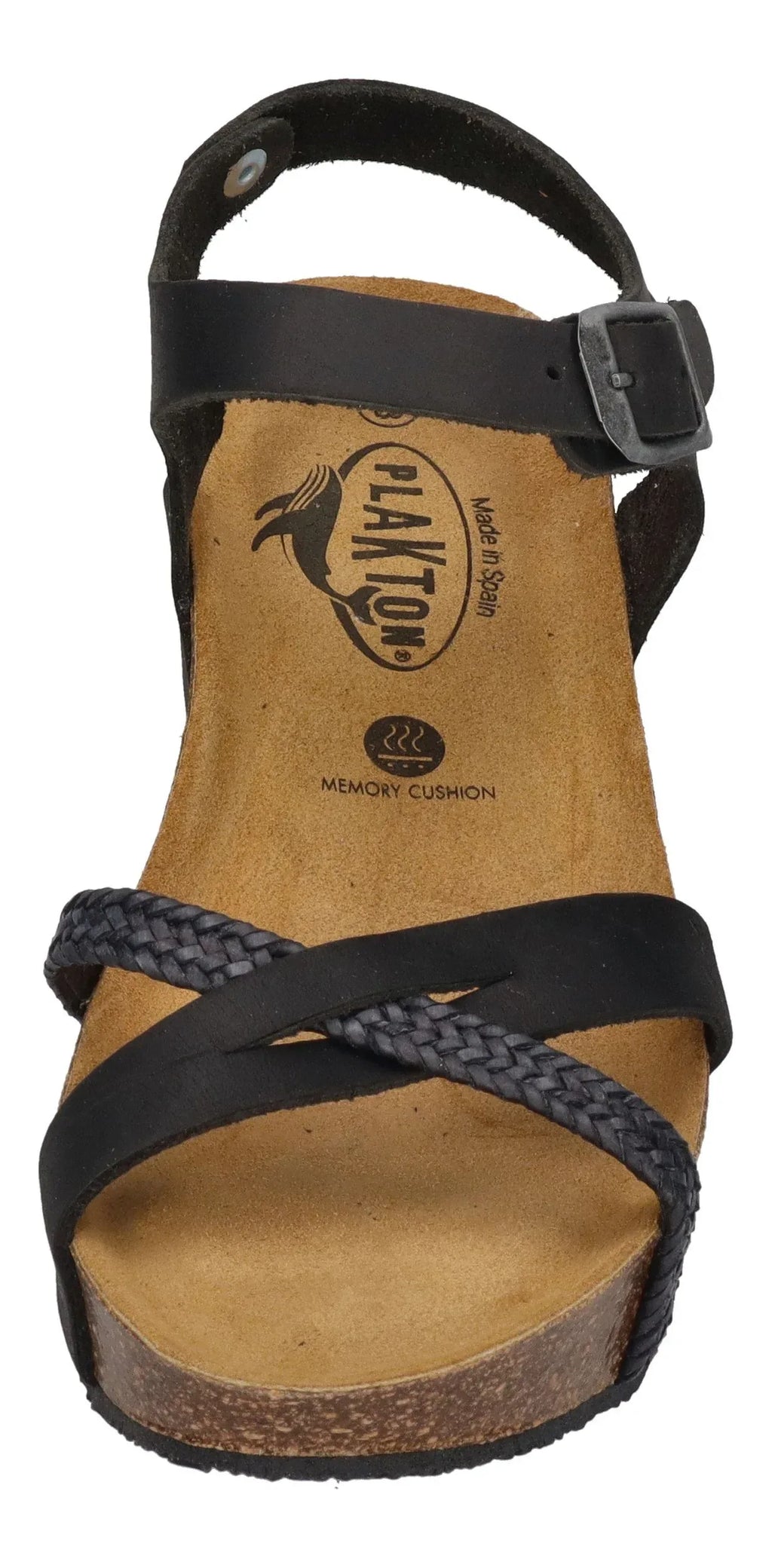 PLAKTON Damen Sandaletten SO FINAL 875087 trenza negro