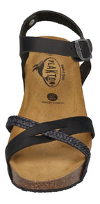 PLAKTON Damen Sandaletten SO FINAL 875087 trenza negro