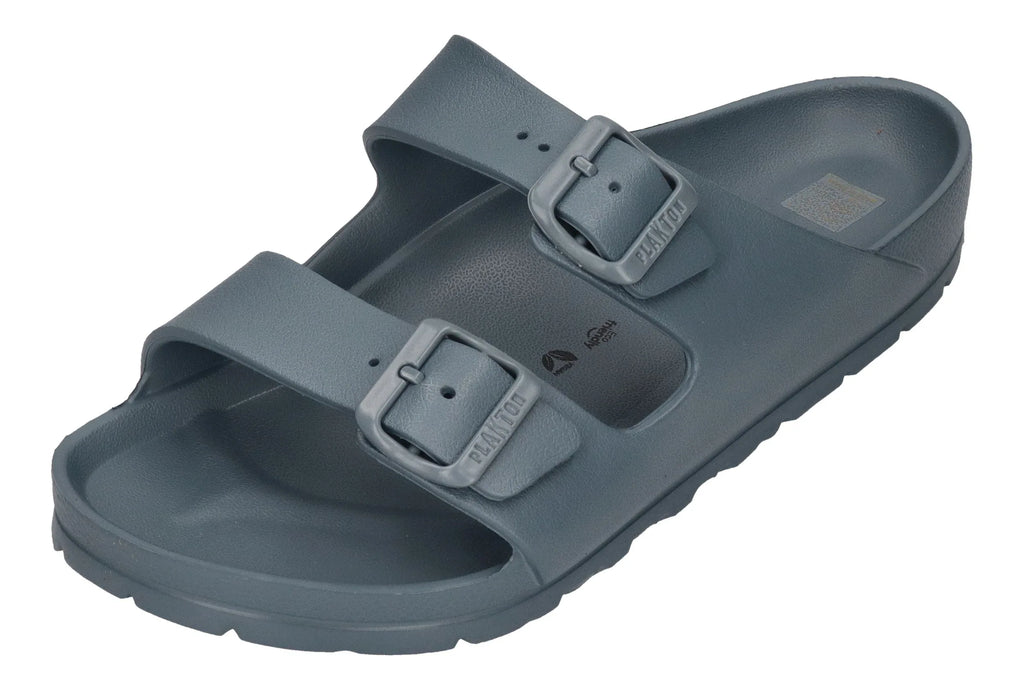 PLAKTON SWIM Herren Pantoletten WANDA 760010 CAB anthracite