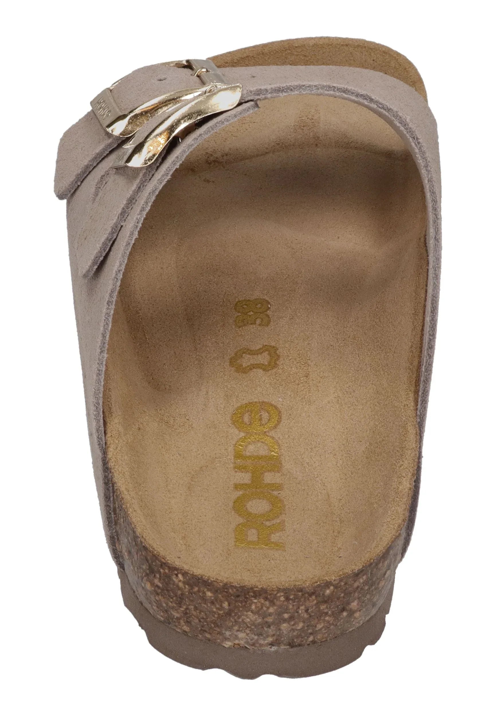 ROHDE Damen Pantoletten ALBA 5590-17 leinen – Pantoletten - Grau | shoedealo.shop – Bild 5