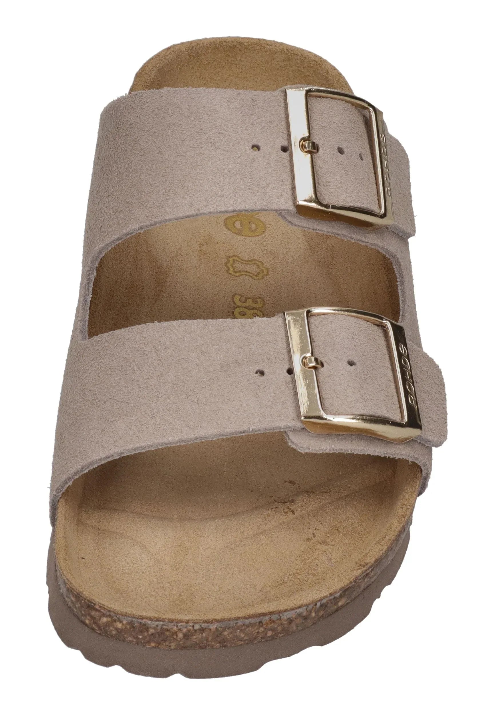 ROHDE Damen Pantoletten ALBA 5590-17 leinen – Pantoletten - Grau | shoedealo.shop – Bild 3