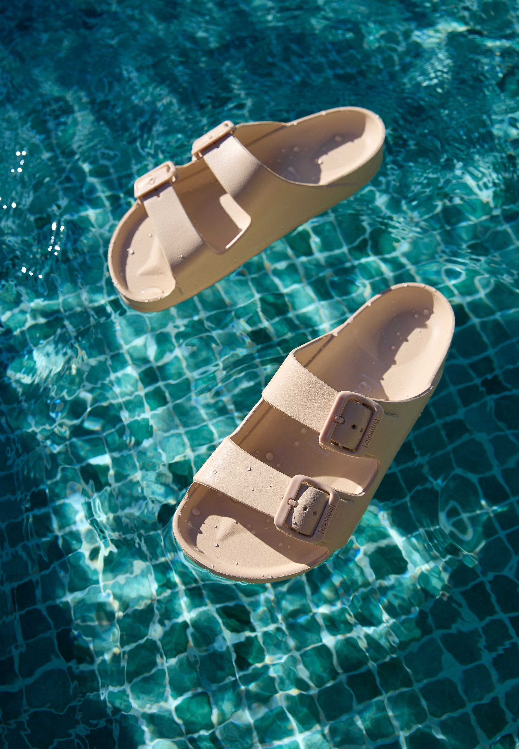 ESPADRIJ L'ORIGINALE Damen Pantolette AMI POOL beige – Pantoletten | shoedealo.shop – Bild 6