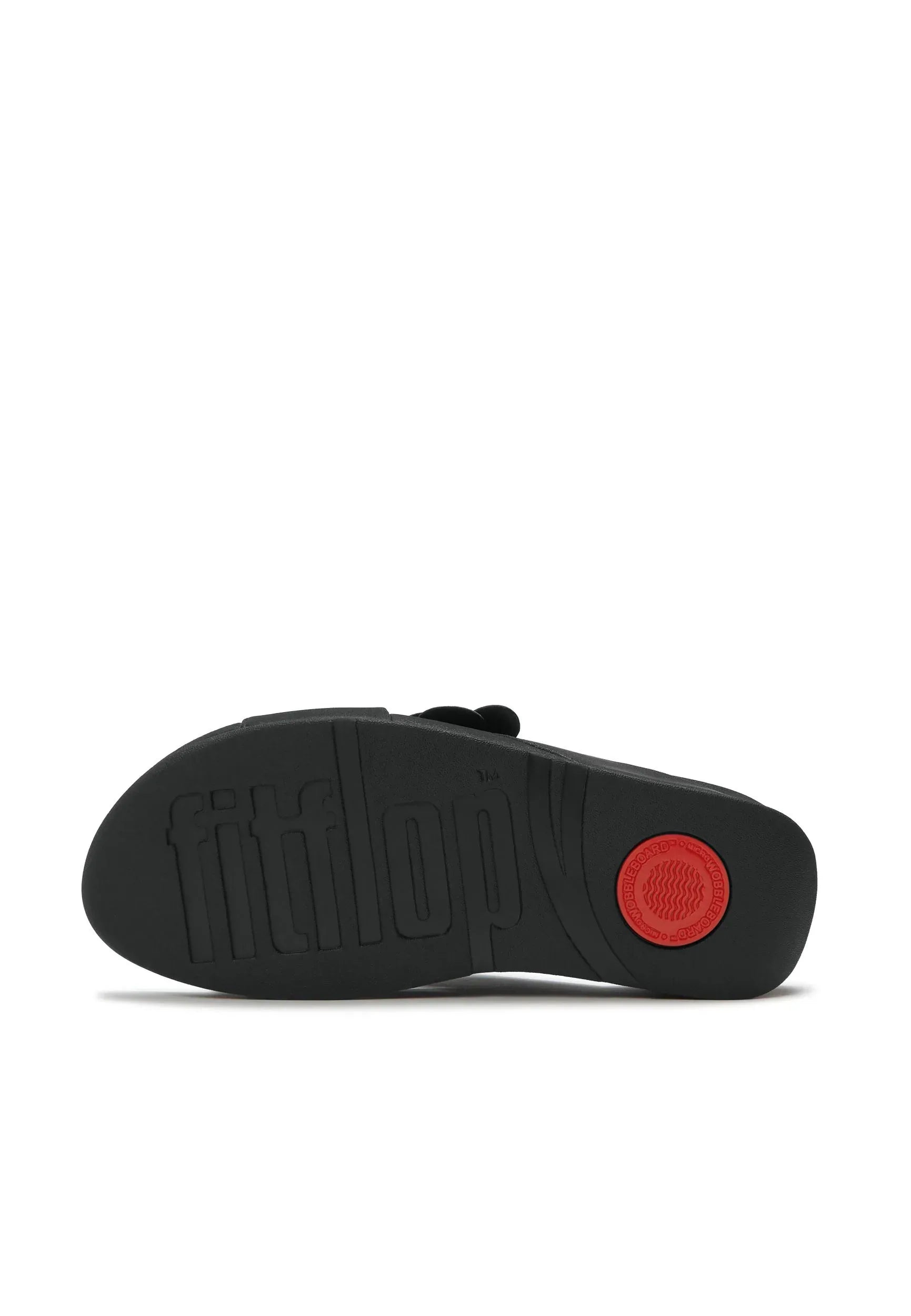 FITFLOP Damen Pantoletten LULU FLOWER CROSS SLIDES black