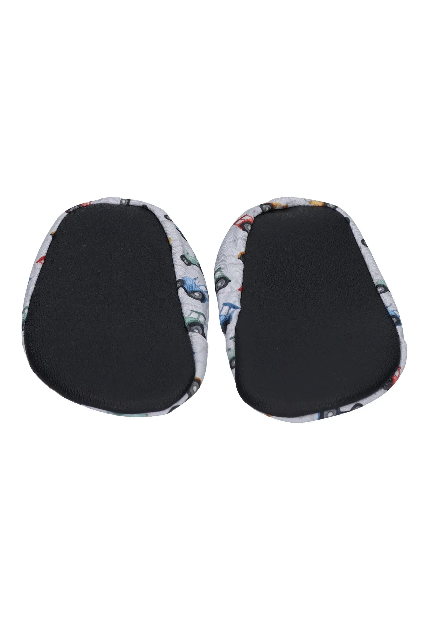 SLIPSTOP Kinder Hausschuhe Badeschuhe HARVESTER Traktoren Grau