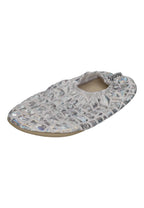 SLIPSTOP Kinder Hausschuhe Badeschuhe SILVER silberglänzend