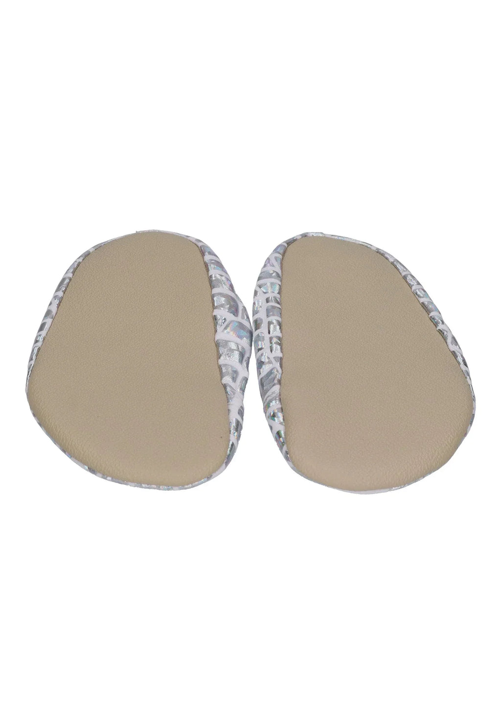 SLIPSTOP Kinder Hausschuhe Badeschuhe SILVER silberglänzend