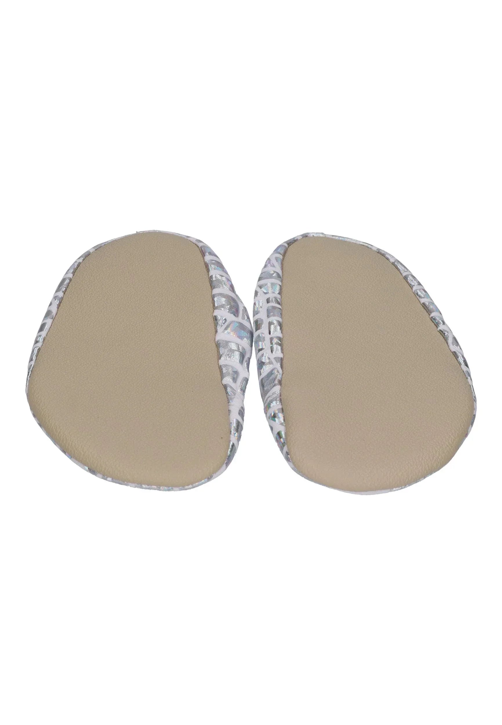 SLIPSTOP Kinder Hausschuhe Badeschuhe SILVER silberglänzend