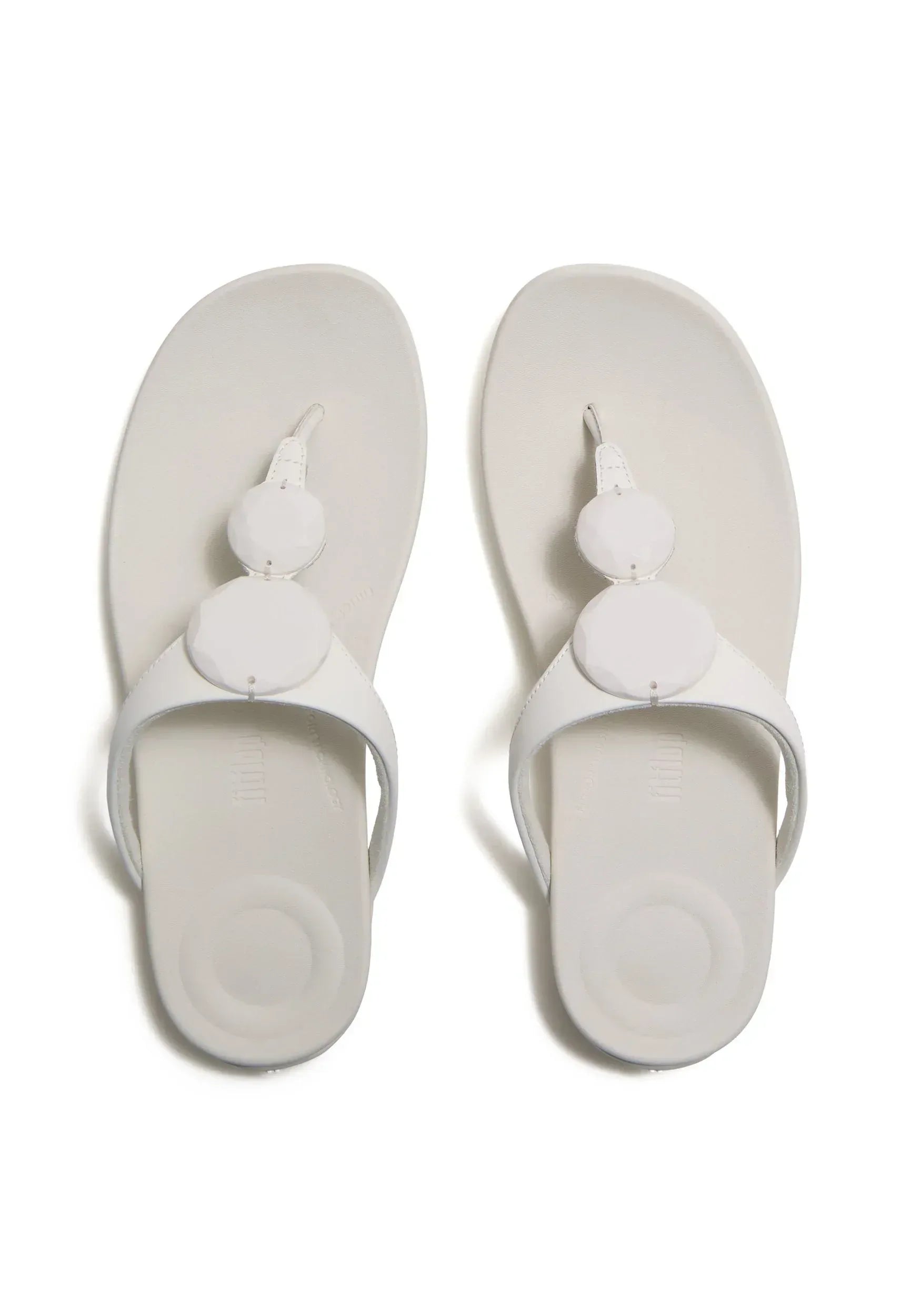FitFlop - SOLAY GLOSSY-DISC TOE-POST SANDALS - Damen - Zehentrenner | Nur bei shoedealo.shop, deinem Onlineshop für Sch – Bild 6