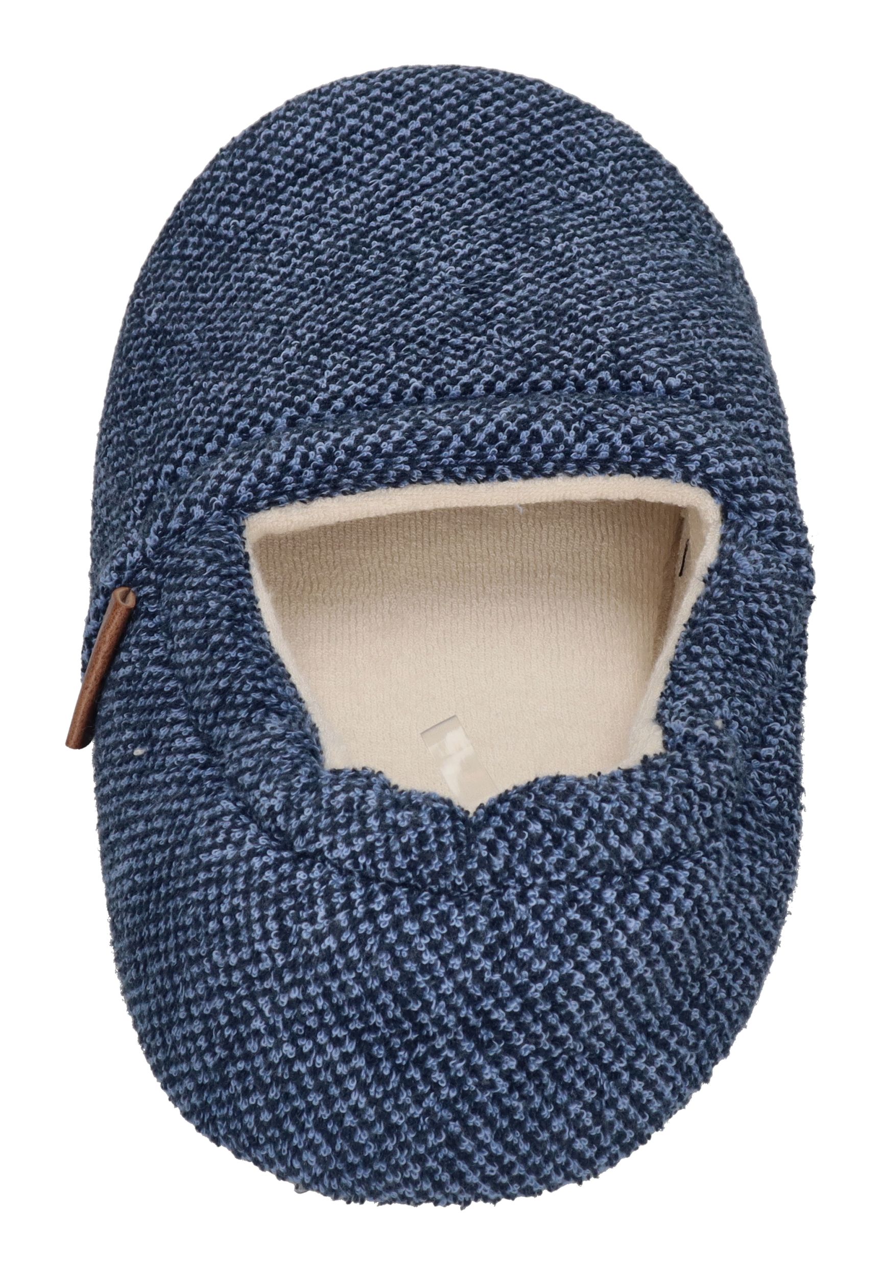 SLIPSTOP Erwachsene Hausschuhe Bootie INDIGO dunkelblau meliert
