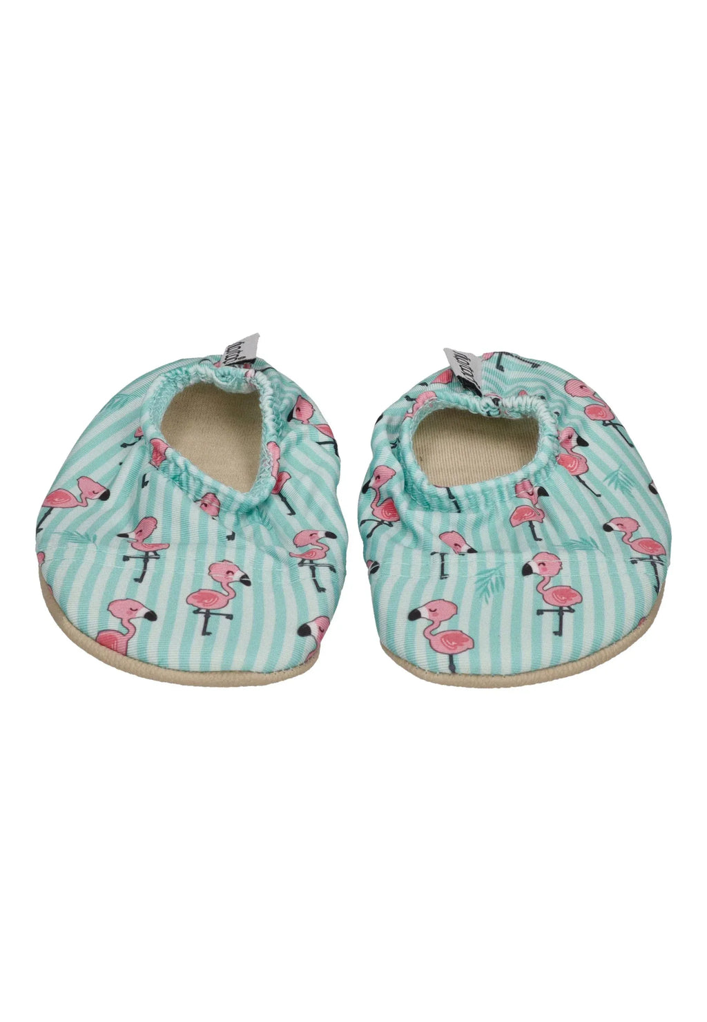 SLIPSTOP Hausschuhe Badeschuhe DILLY Flamingos mint rosa
