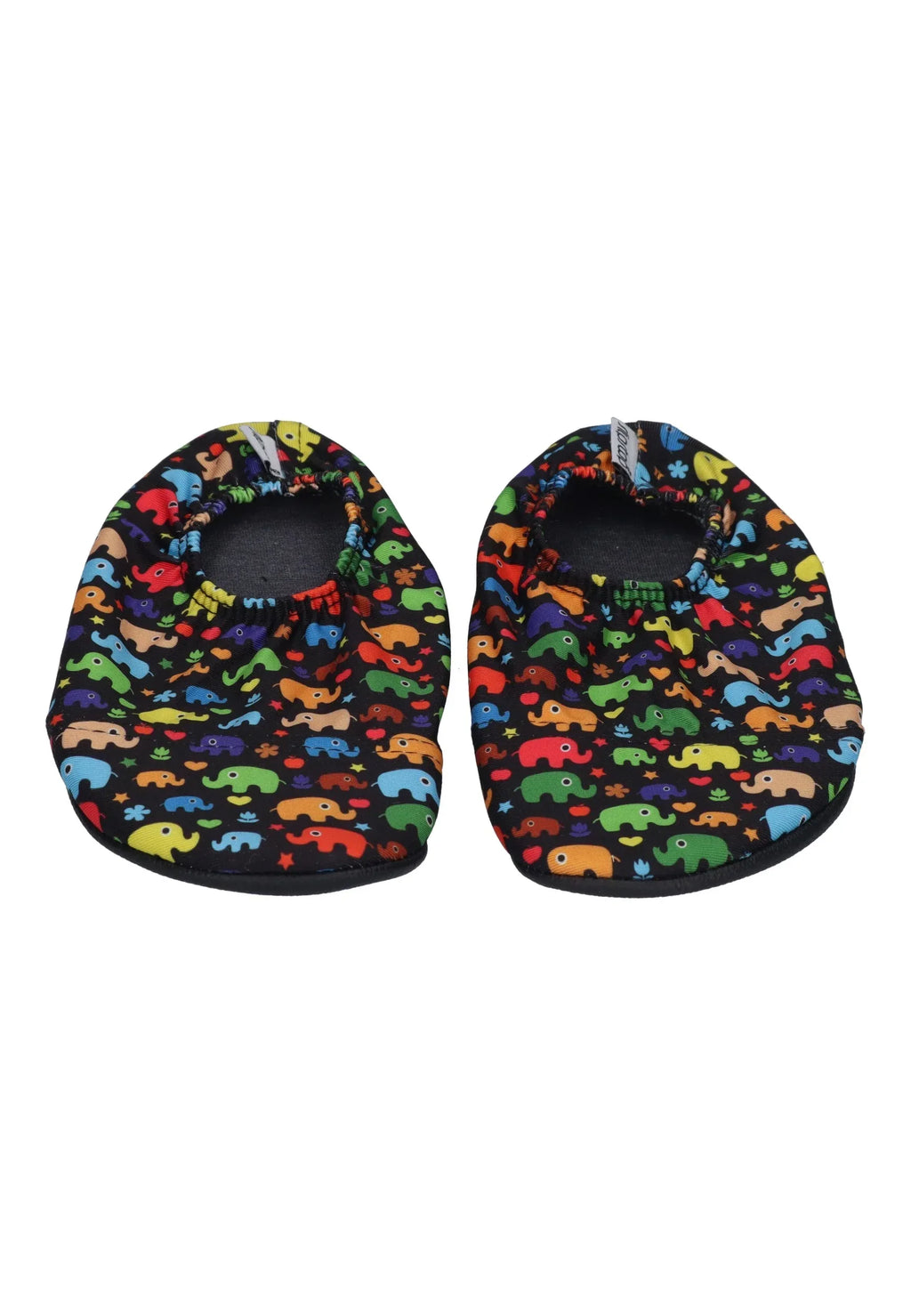 SLIPSTOP Hausschuhe Badeschuhe ROMPY Elefanten bunt