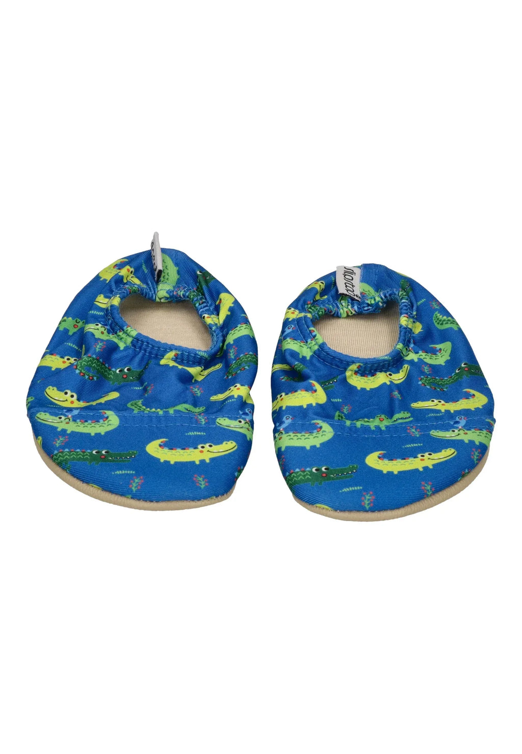 SLIPSTOP Kinder Hausschuhe Badeschuhe - ALLIGATOR blau