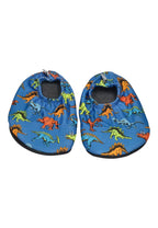 SLIPSTOP Kinder Hausschuhe Badeschuhe Austin Dinos blau