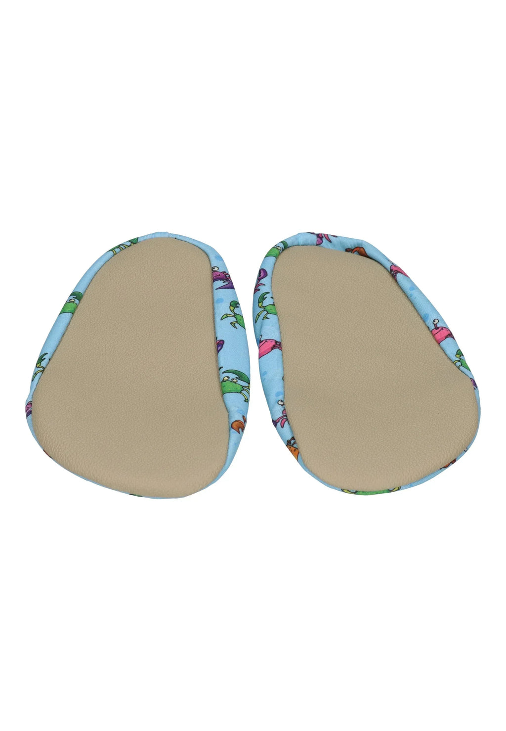 SLIPSTOP Kinder Hausschuhe Badeschuhe BUBBA Krabben Blau