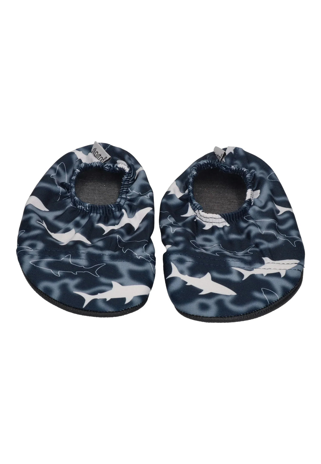 SLIPSTOP Kinder Hausschuhe Badeschuhe Big White Haie schwarz weiß