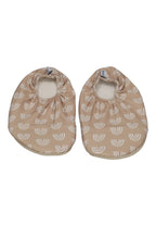 SLIPSTOP Kinder Hausschuhe Badeschuhe CARAMEL Regenbogen beige