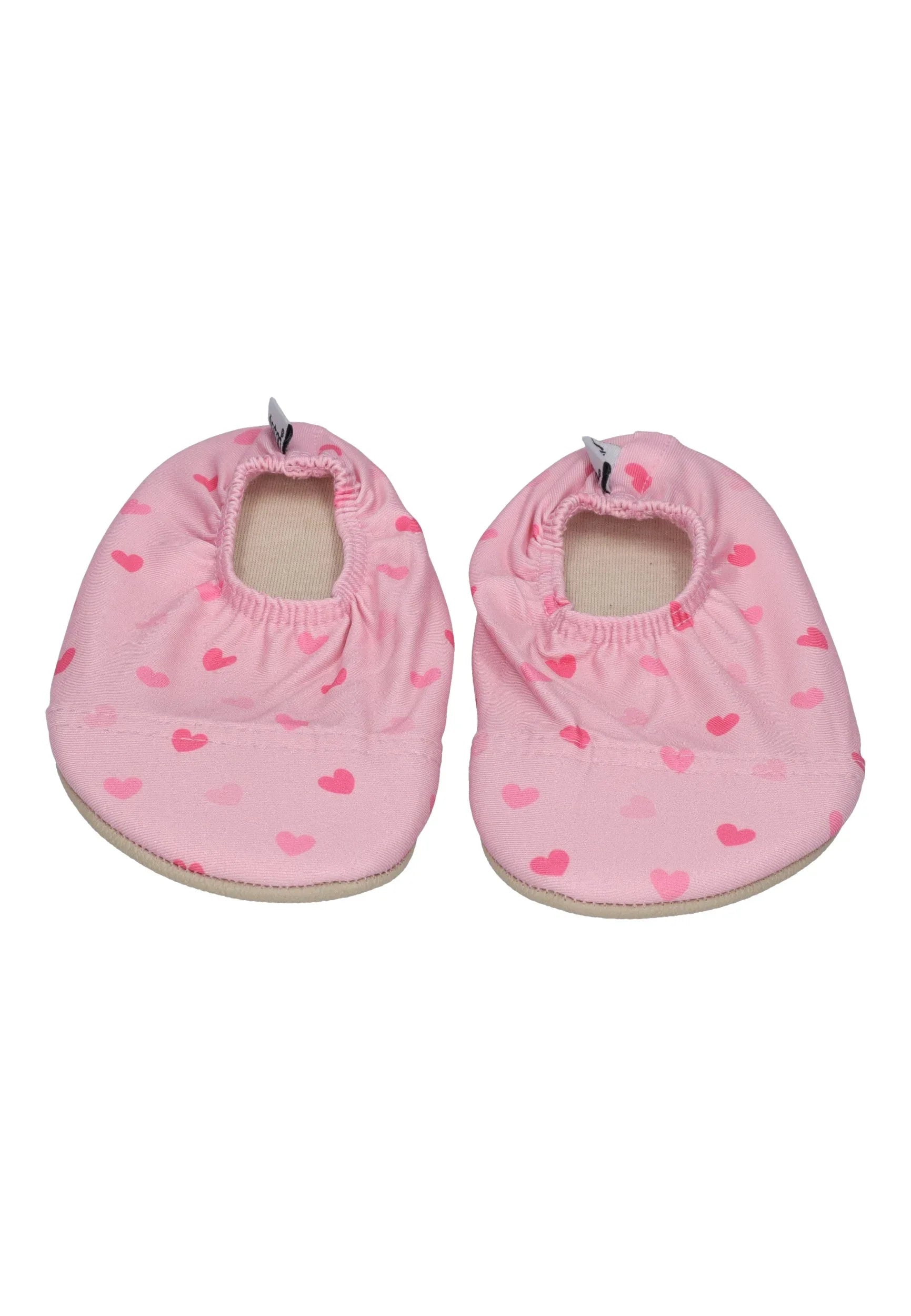 SLIPSTOP Kinder Hausschuhe Badeschuhe Claire Herzen rosa