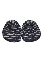 SLIPSTOP Kinder Hausschuhe Badeschuhe DIVE Haie navy