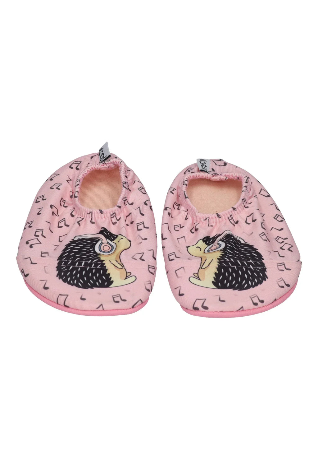 SLIPSTOP Kinder Hausschuhe Badeschuhe DJ Igel rosa