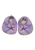 SLIPSTOP Kinder Hausschuhe Badeschuhe Delicate Seestern lila