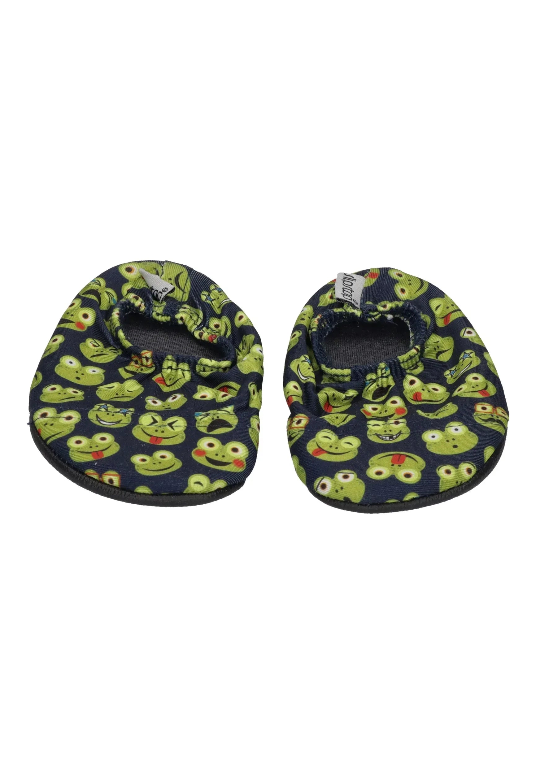 SLIPSTOP Kinder Hausschuhe Badeschuhe FROG - blue green