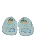 SLIPSTOP Kinder Hausschuhe Badeschuhe HANT Elefant blau