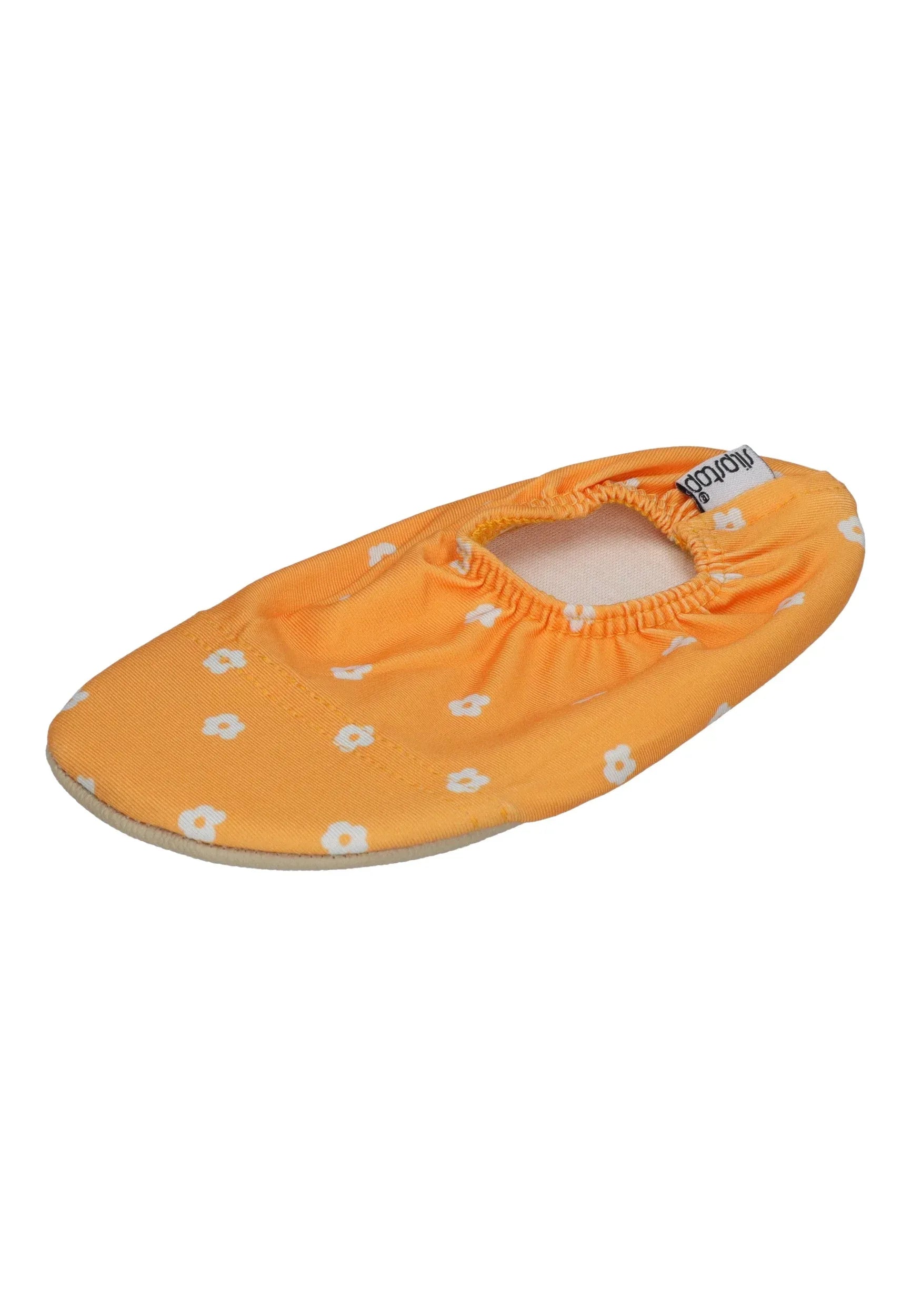 SLIPSTOP Kinder Hausschuhe Badeschuhe MARBELLA Blume yellow