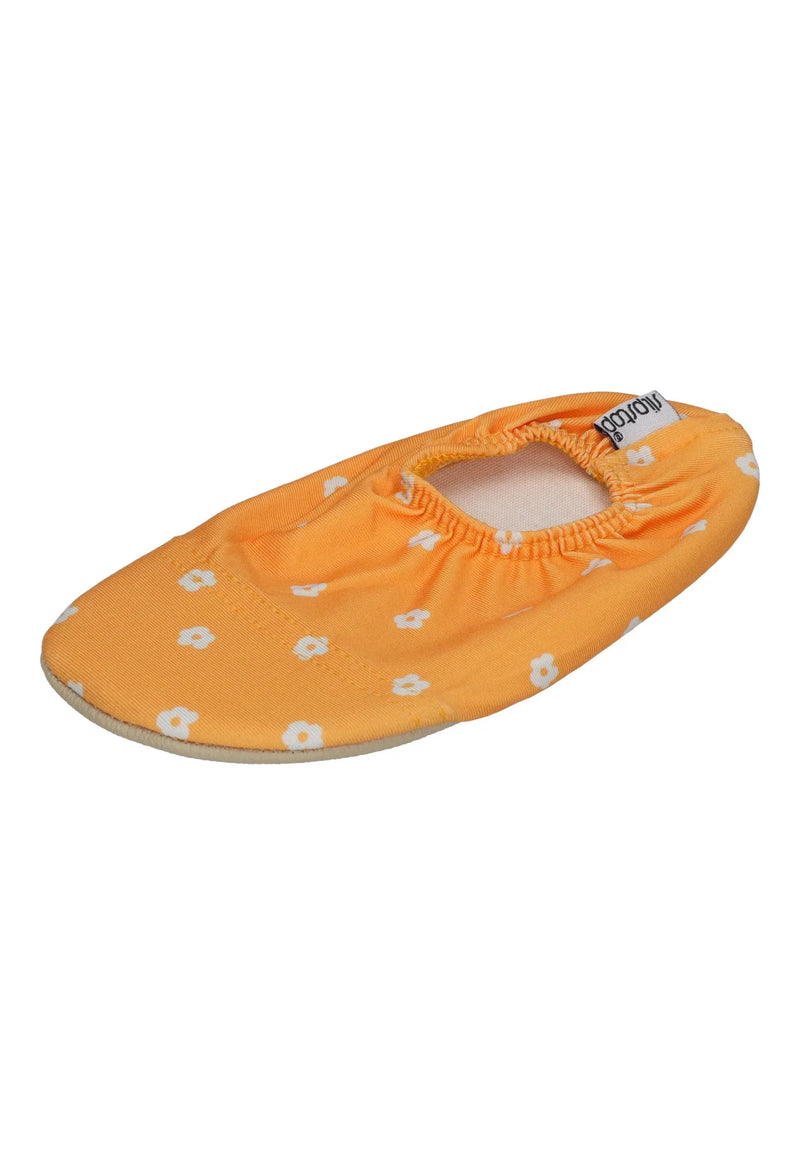 SLIPSTOP Kinder Hausschuhe Badeschuhe MARBELLA Blume yellow