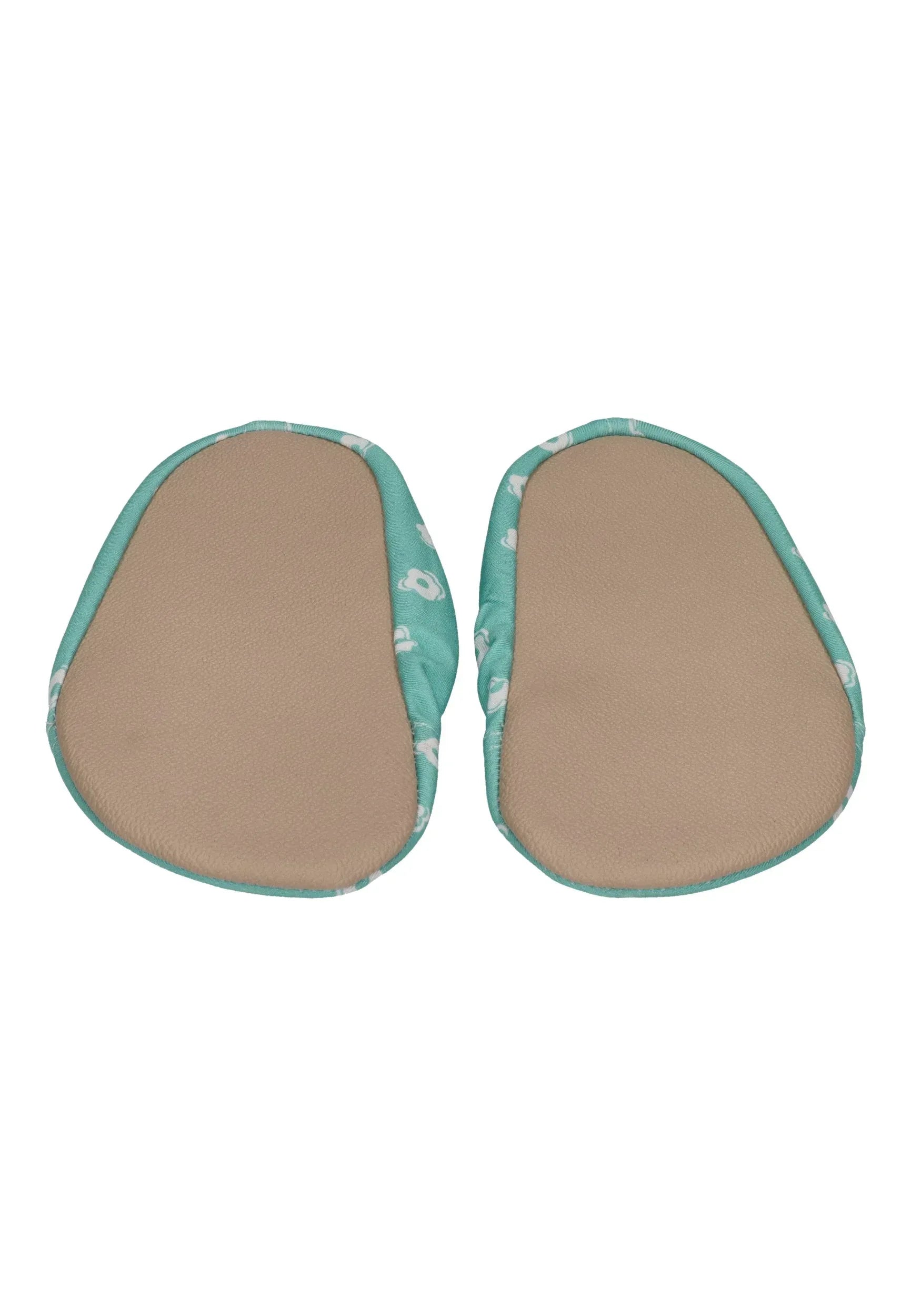 SLIPSTOP Kinder Hausschuhe Badeschuhe MARGARITA Blume türkis