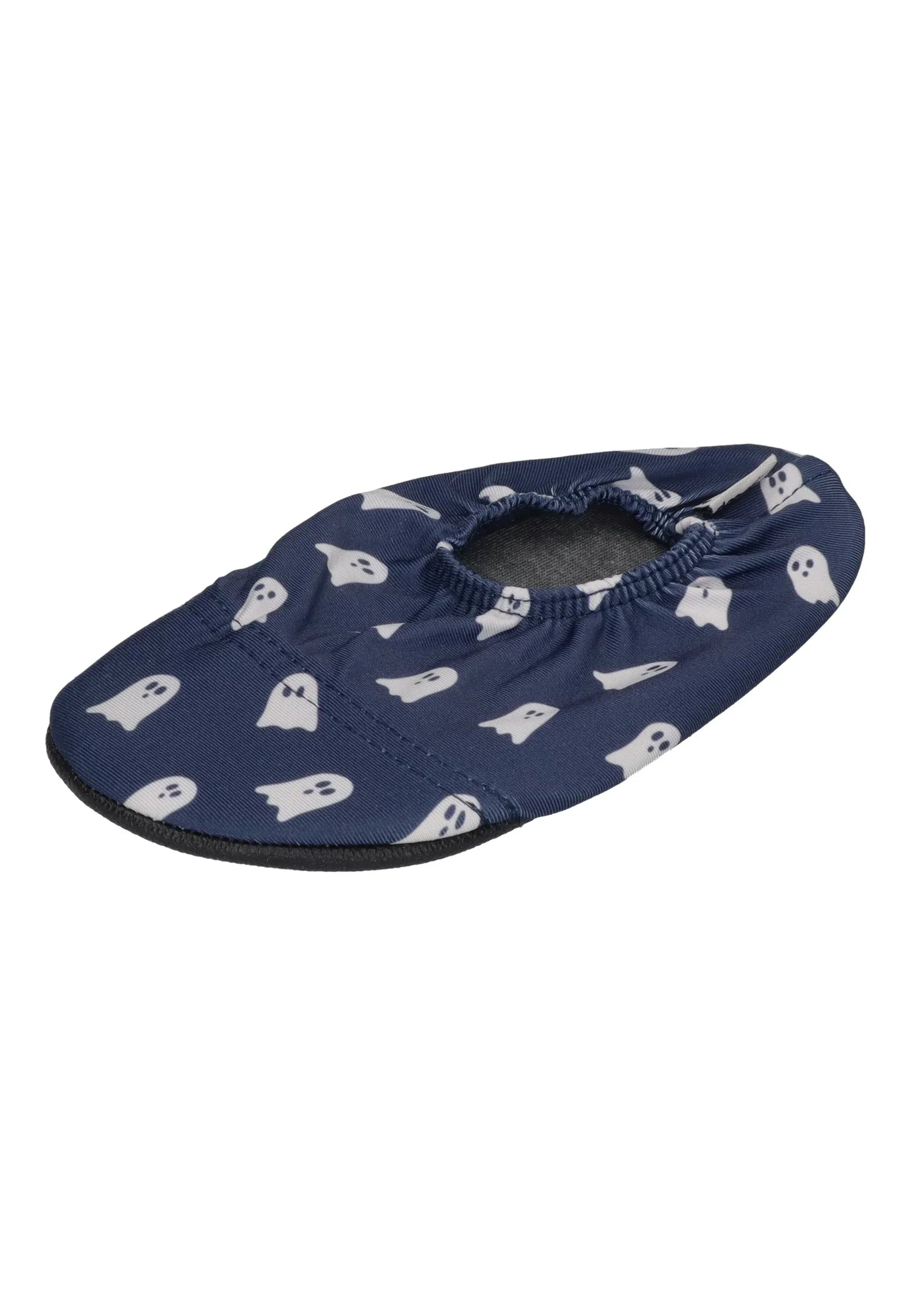 SLIPSTOP Kinder Hausschuhe Badeschuhe Navy Ghosts dunkelblau