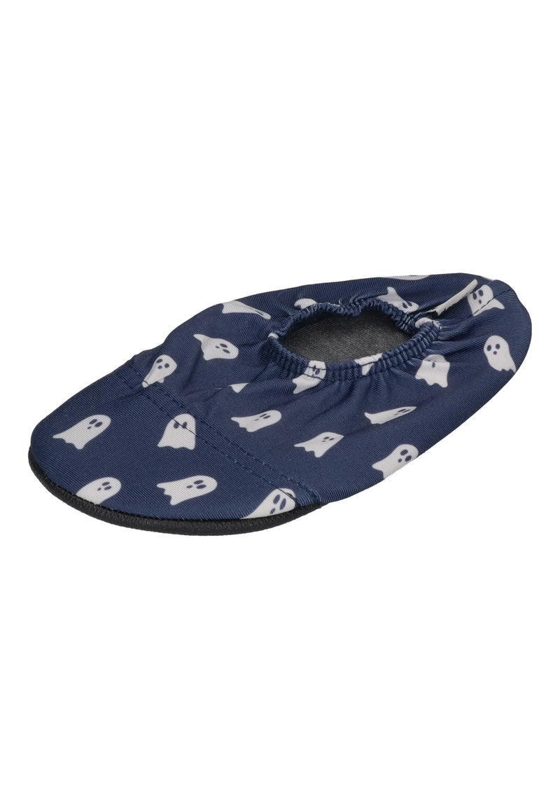 SLIPSTOP Kinder Hausschuhe Badeschuhe Navy Ghosts dunkelblau